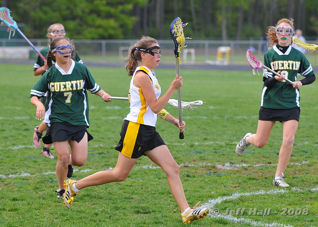 JLH_1001.JPG - Senior Brittany Lyon takes the ball deep into BG territory