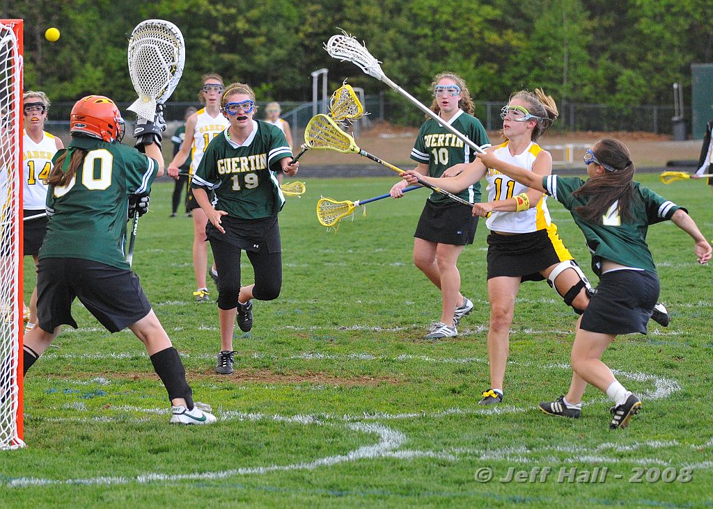 JLH_1109.JPG - Senior Steph Norton shoots high to put one away for the Sabers